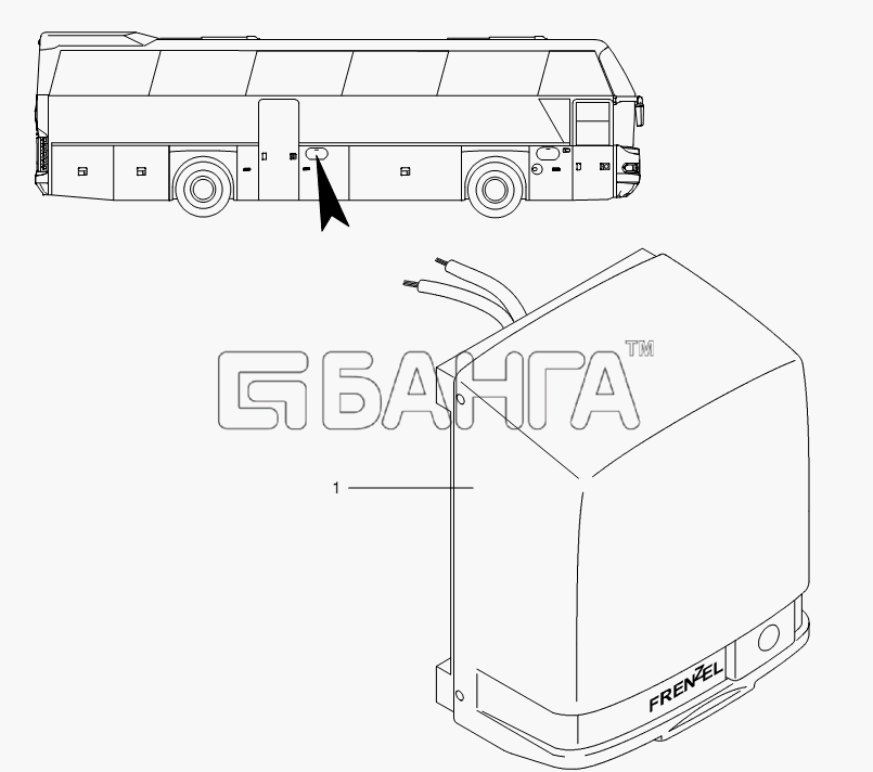Neoplan N 116 (MAN) E3 (вар.) Схема HAND - DRIER-355 banga.ua