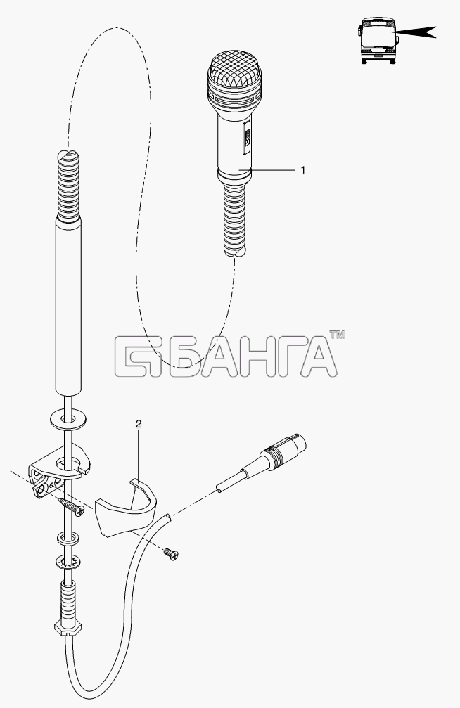 Neoplan N 3318 U E3 Схема MICROPHONE-251 banga.ua