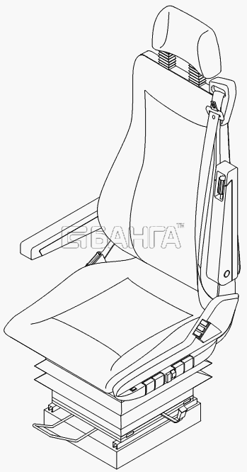 Neoplan N 3318 U E3 Схема DRIVER S SEAT-210 banga.ua