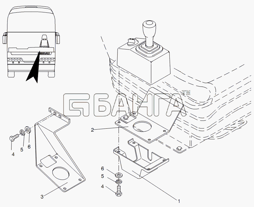 Neoplan N 516 SHD (MAN) E2 Схема BRACKET-191 banga.ua