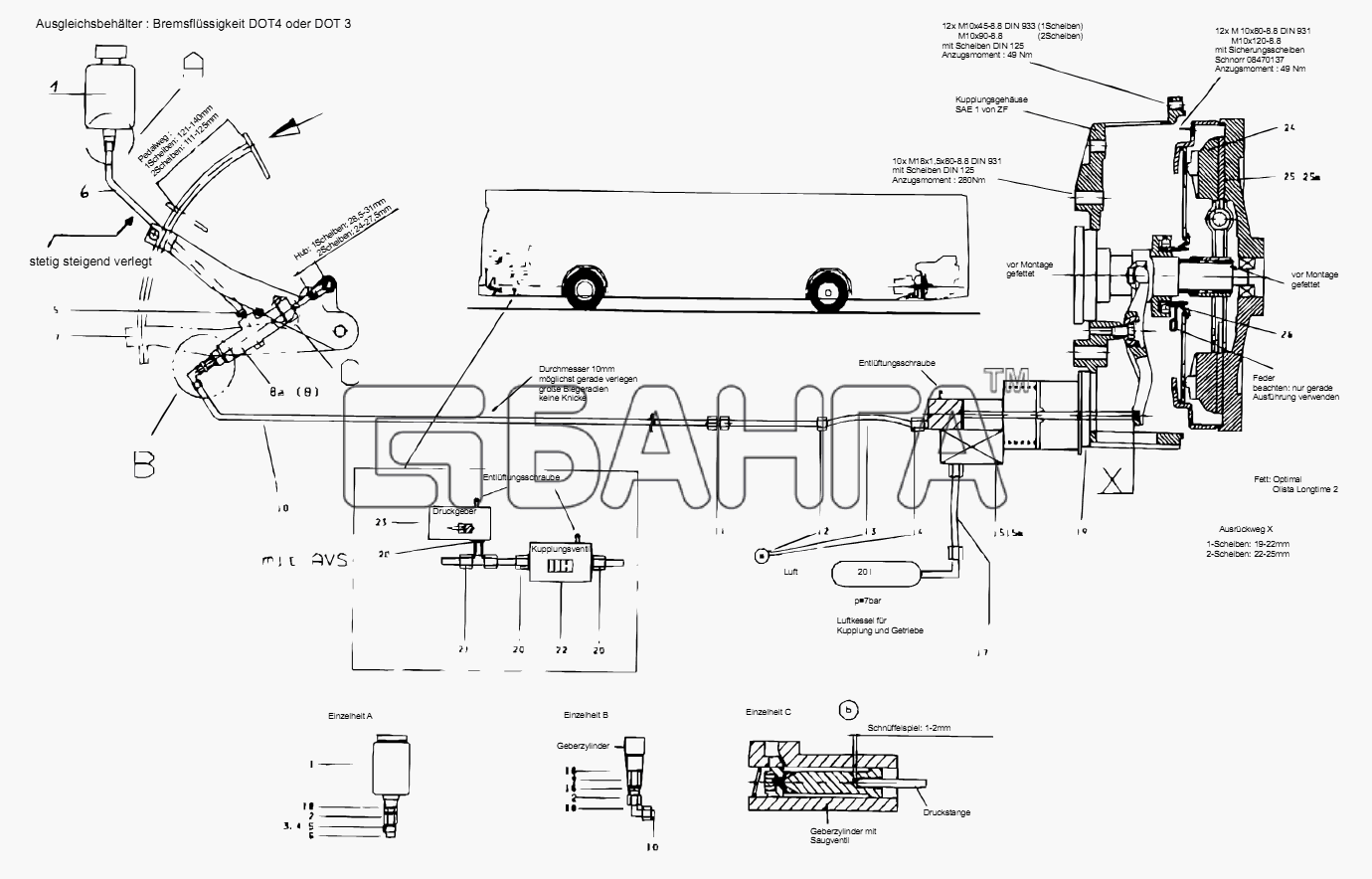 Neoplan N 516 SHD (MB DC) E2 Схема ASSEMBLY CLUTCH-47 banga.ua