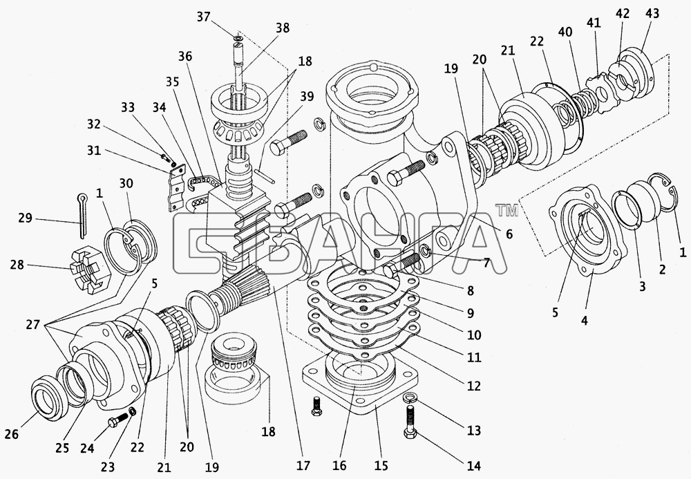 ПАЗ ПАЗ-4230 Схема Механизм рулевого управления-95 banga.ua