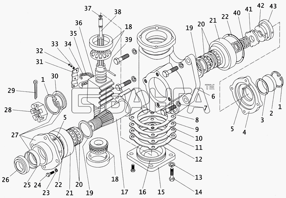 ПАЗ ПАЗ-4234 Схема Механизм рулевого управления-99 banga.ua