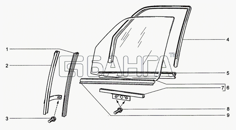 Chevrolet Chevrolet Niva 1.7 Схема Окна передних дверей-39 banga.ua
