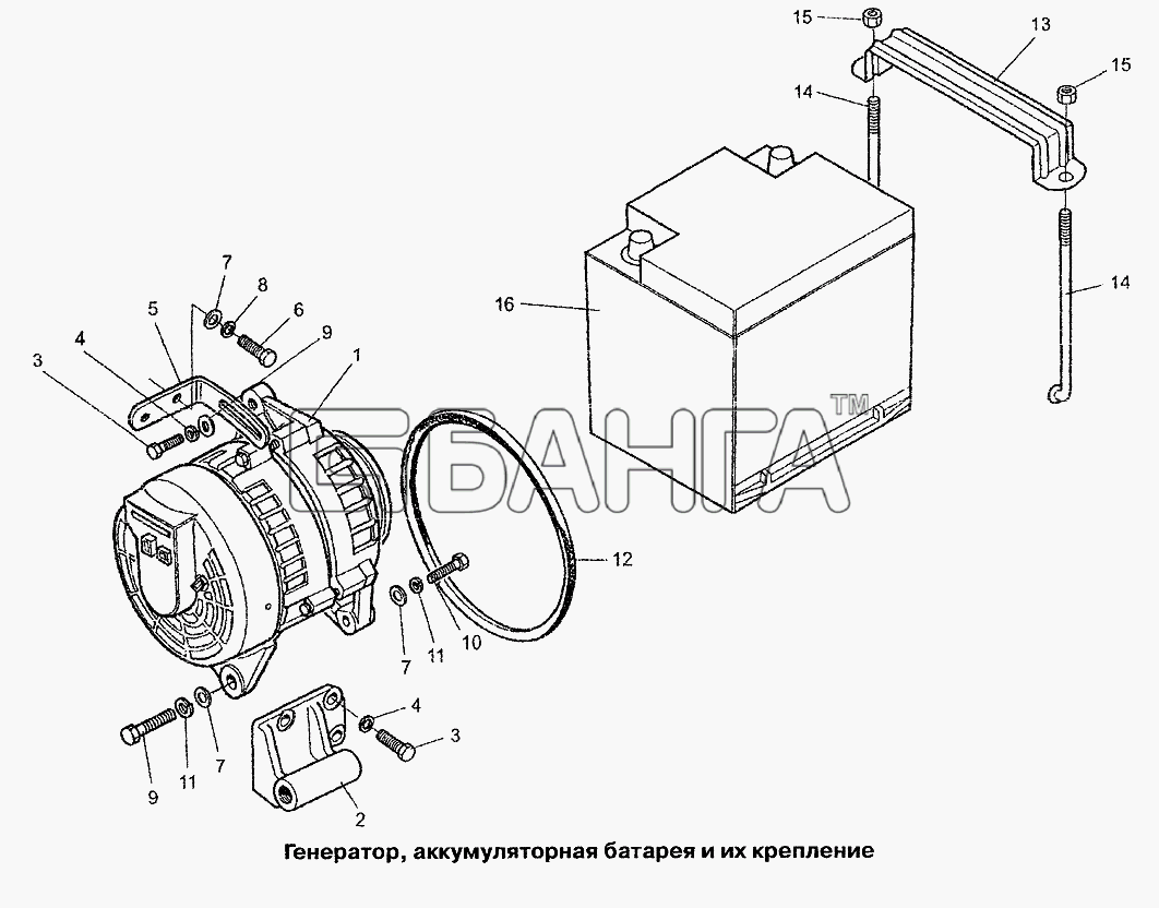 Daewoo Lanos Схема Генератор аккумуляторной батареи и их banga.ua