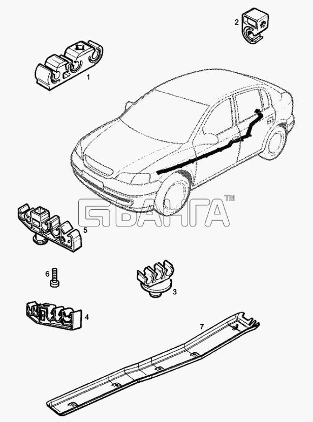 Chevrolet Chevrolet Viva Схема Трубки и шланги тормозной системы-120