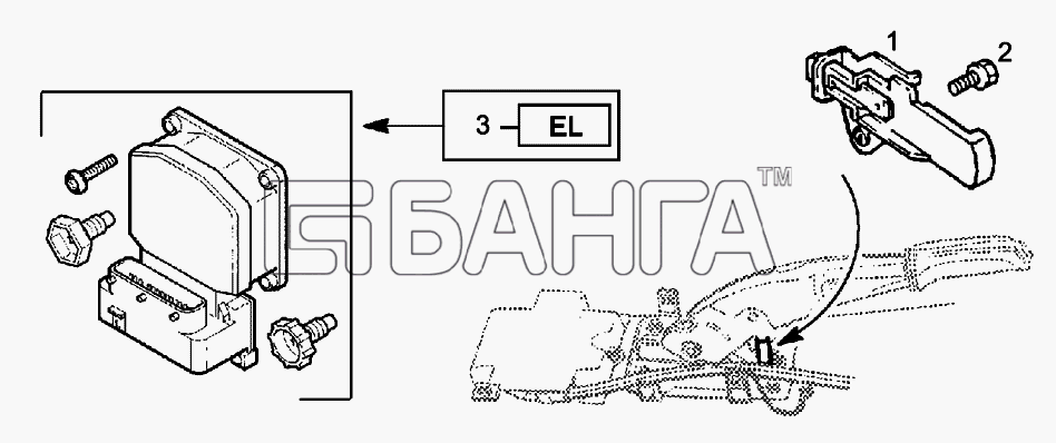Chevrolet Chevrolet Viva Схема Блок управления АБС-123 banga.ua