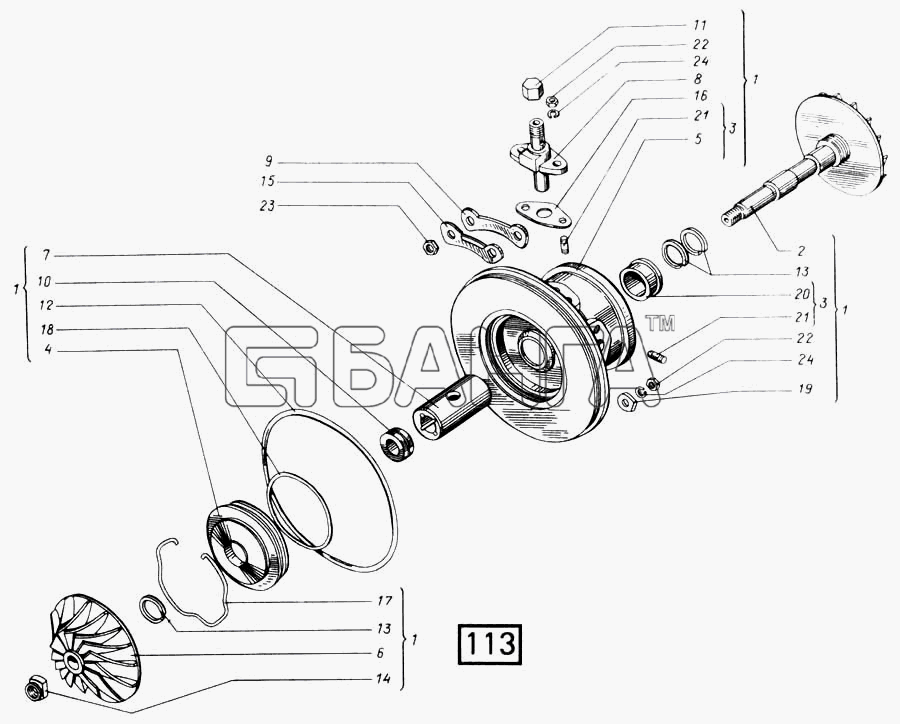 СМД 14...-20 (1998 г. Москва) Схема Турбокомпрессор ТКР11Н-10 СМД-14НГ