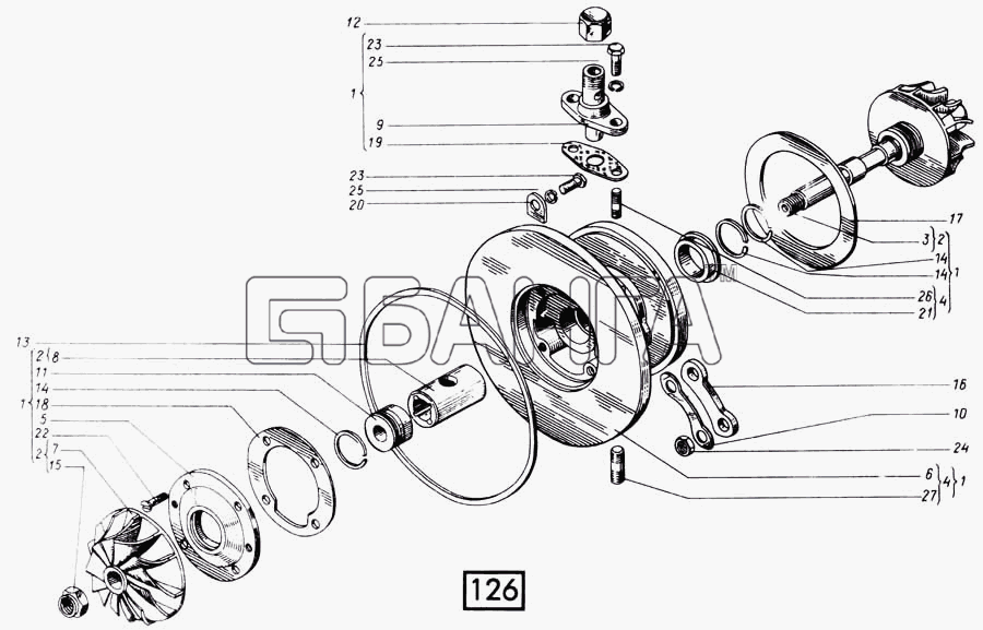 СМД 21...-24 (1998 г. Москва) Схема Корпус средний СМД-21 -22 22А 23