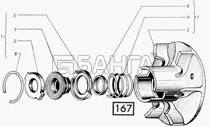 СМД 14...-20 (1998 г. Москва) Схема Уплотнение СМД-14НГ -14БН -15Н -19