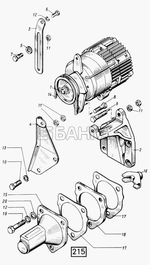 СМД 60...-73 (1998 г. Москва) Схема Установка генератора и счетчика