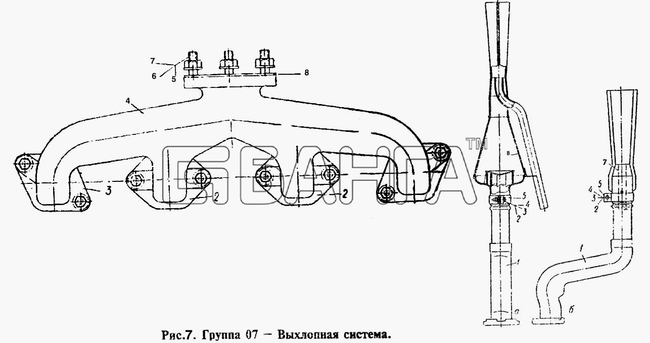 СМД 14 (1998 г. Минск) Схема Выхлопная система-13 banga.ua