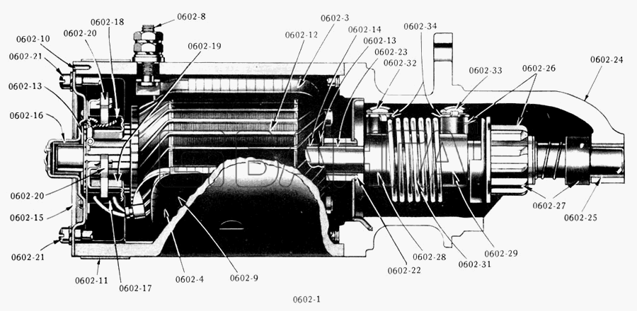 Studebaker Studebaker US6x6 Схема Стартер Starting Motor-83 banga.ua