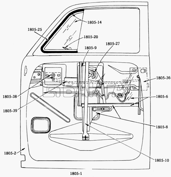 Studebaker Studebaker US6x6 Схема Дверь фурнитура Door Fittings Etc.-9