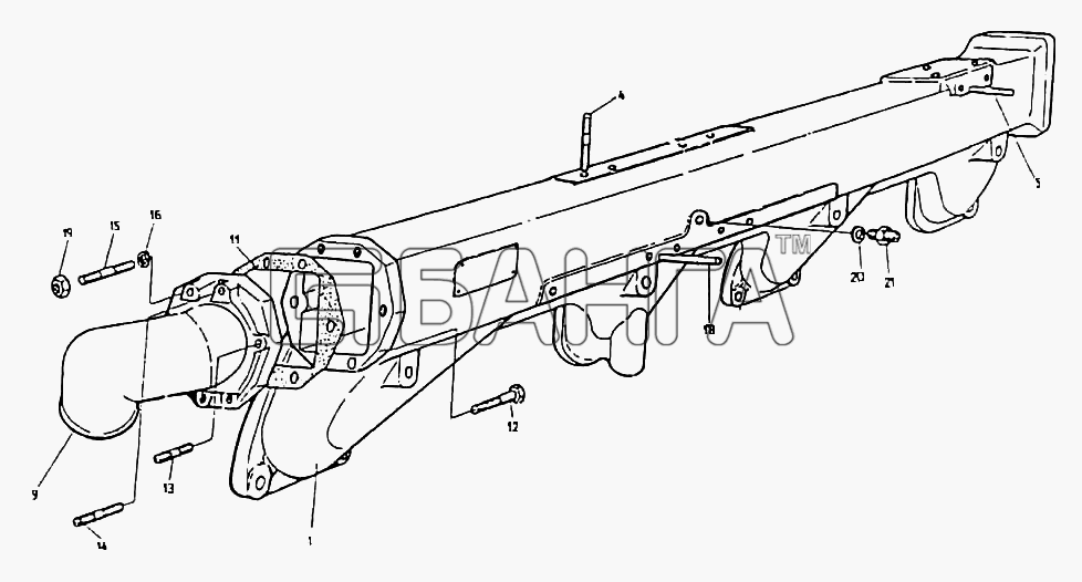 HSW SW-680 Схема Впускной коллектор компл.-72 banga.ua