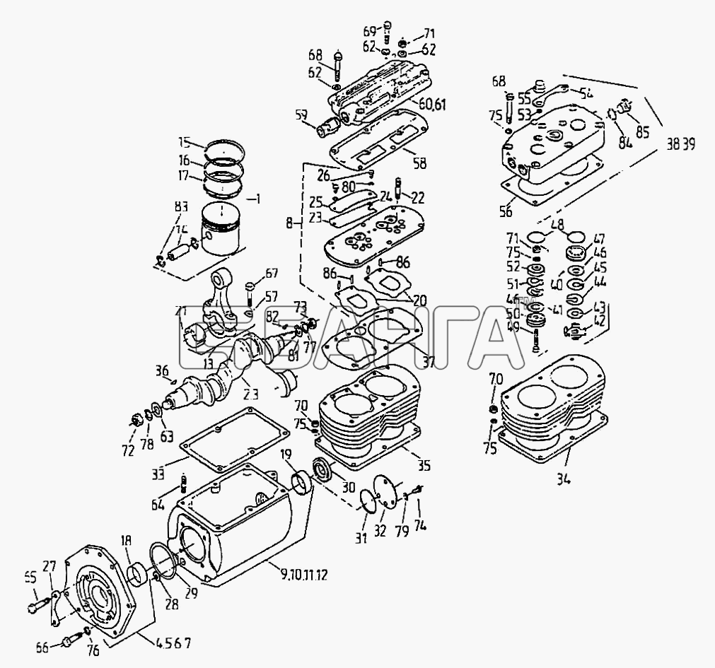 HSW SW-680 Схема Компрессор HS31-84 banga.ua