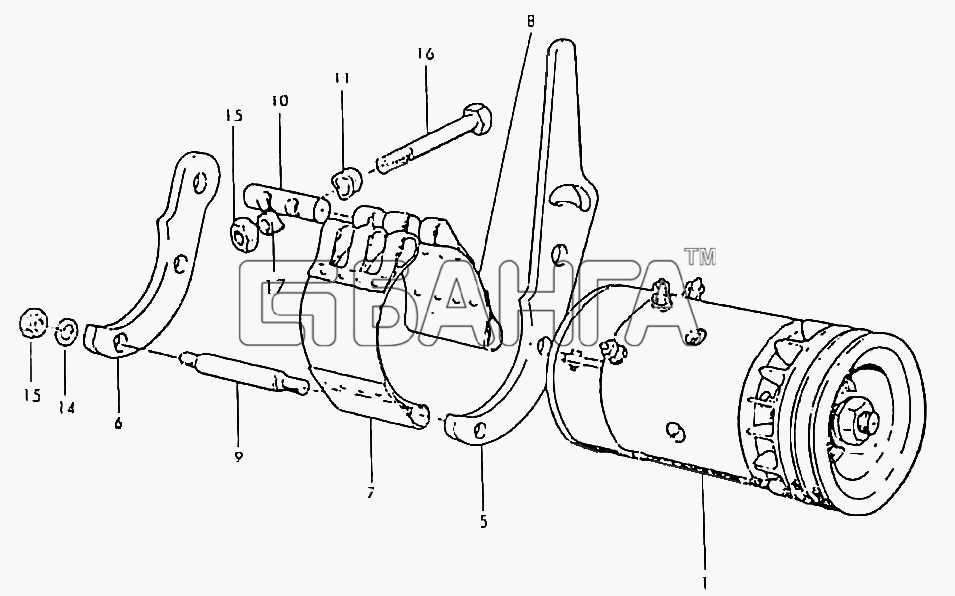 HSW SW-680 Схема Альтернатор компл.-39 banga.ua