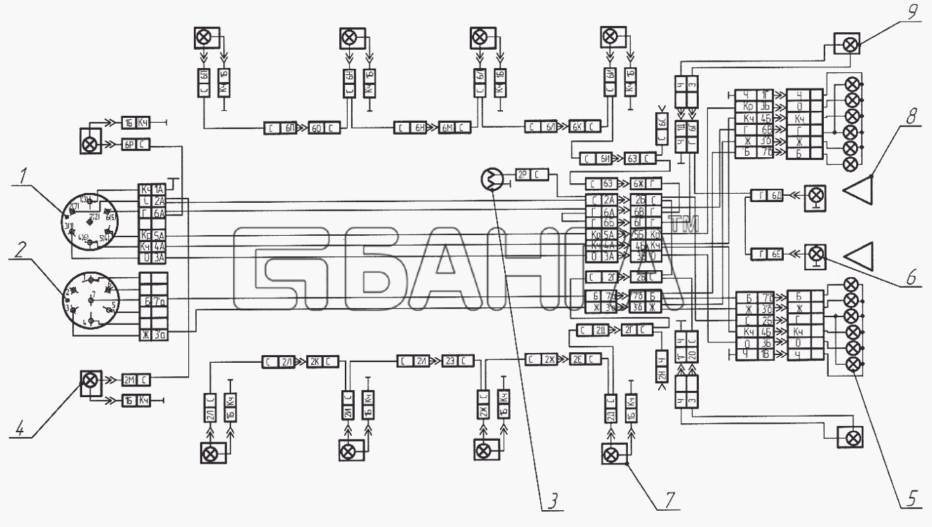 СЗАП СЗАП-93271 (2005) Схема Электрооборудование-27 banga.ua