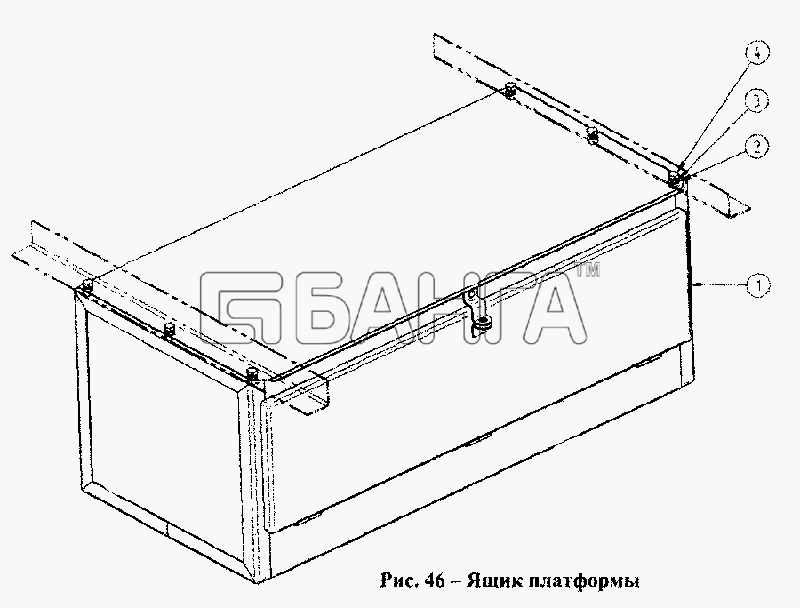 СЗАП СЗАП-93271 Схема Ящик платформы-7 banga.ua