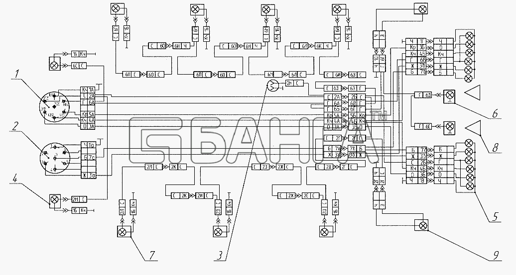 СЗАП СЗАП-9328 (2005) Схема Электрооборудование-29 banga.ua