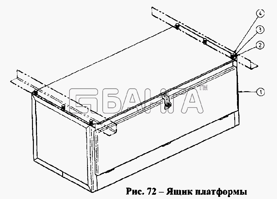 СЗАП СЗАП-9328 Схема Ящик платформы-6 banga.ua