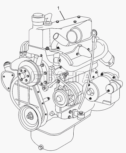 Tata SFC 407 LHD Euro II Схема ENGINE CHASSIS TYPE 357171 357172
