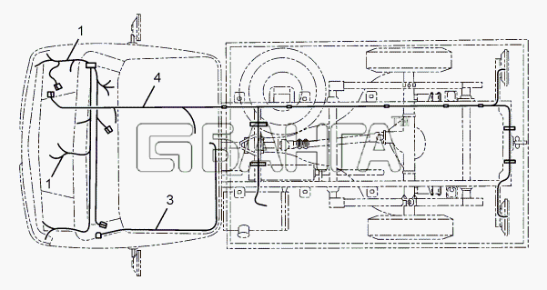 Tata SFC 407 LHD Euro II Схема WIRING HARNESS 357175-110 banga.ua