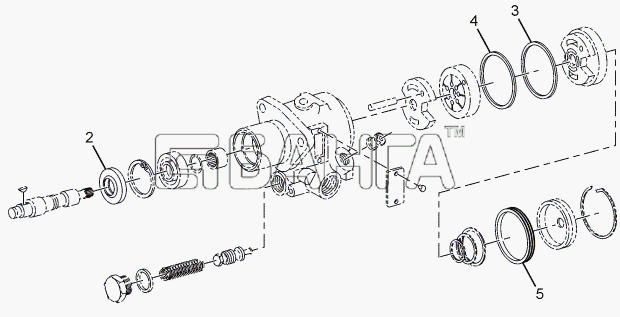 Tata LPT 613 34 WB Euro III Схема POWER STEERING PUMP-103 banga.ua