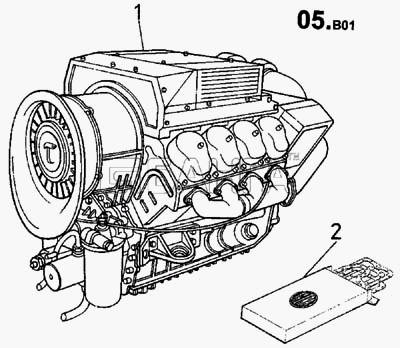 ТАТРА 815-2 EURO II Схема Двигатель (680)-276 banga.ua