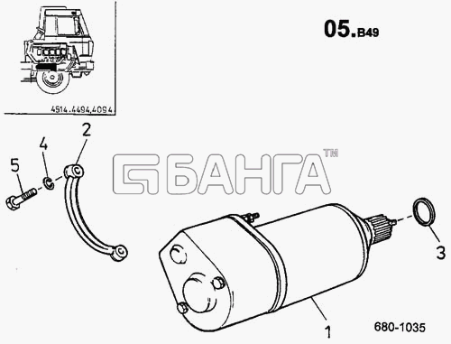 ТАТРА 815-2 EURO II Схема Стартер (680)-912 banga.ua