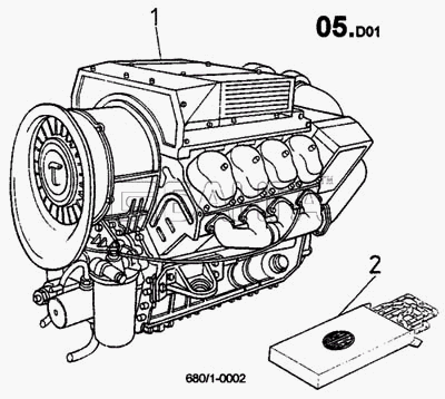 ТАТРА 815-2 EURO II Схема Двигатель (680 1)-277 banga.ua