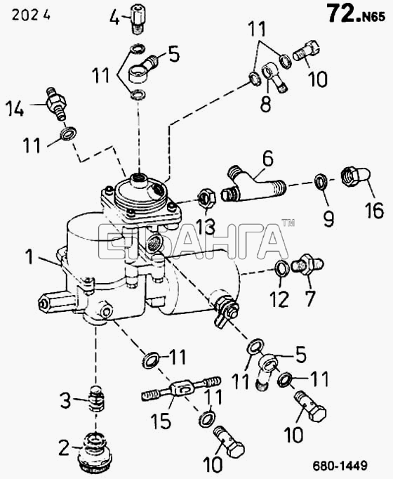 ТАТРА 815-2 EURO II Схема Регулятор нагрузочный (680)-847 banga.ua