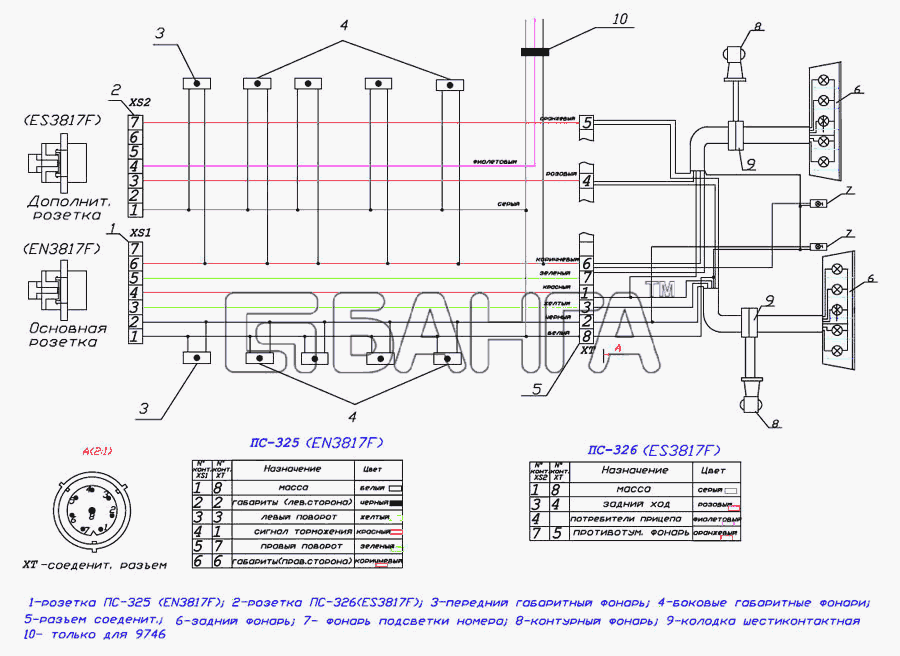 Тонар Тонар-95231 Схема Схема принципиальная banga.ua