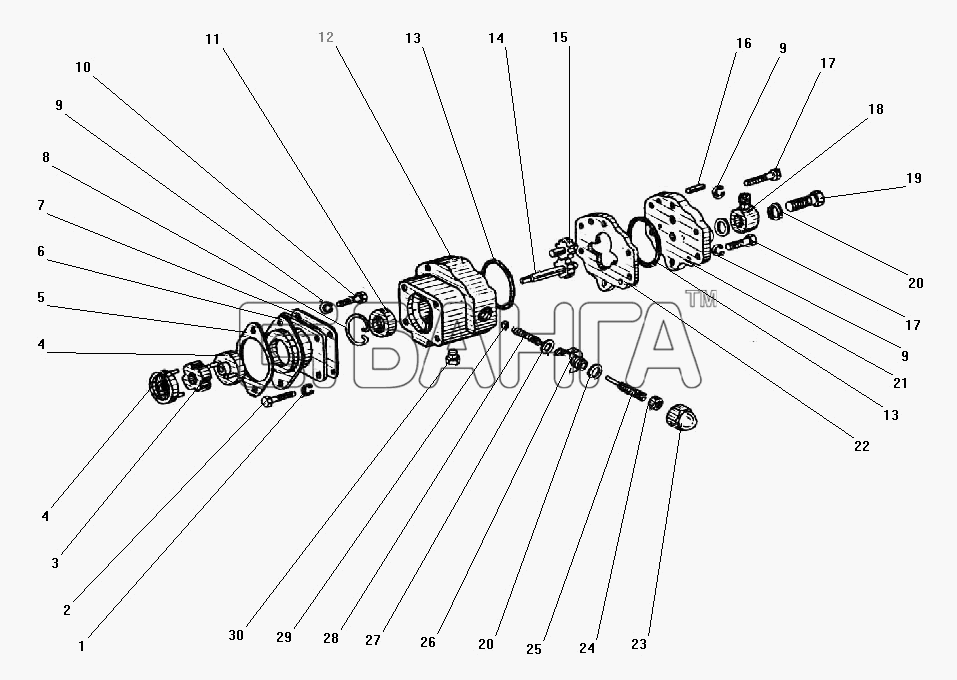 УралАЗ УРАЛ-43203-10 Схема Топливный насос предпускового banga.ua