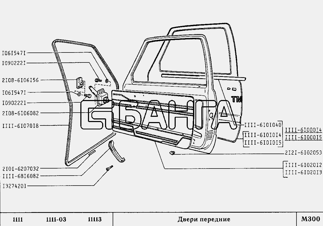 ВАЗ ВАЗ-1111 ОКА Двери передние-133