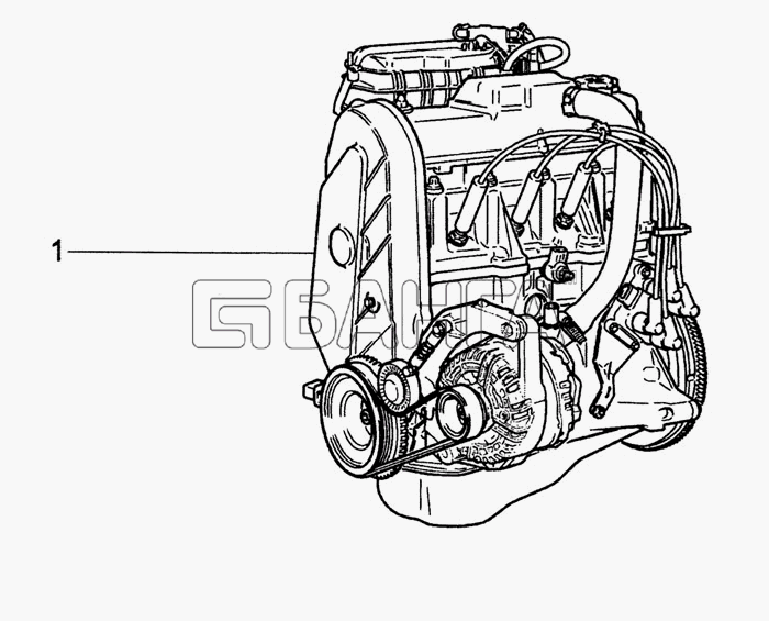 ВАЗ ВАЗ-1118 Калина Схема Двигатель-59 banga.ua