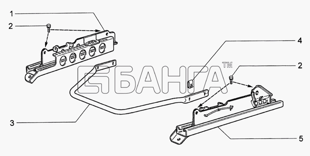 ВАЗ ВАЗ-1118 Калина Схема Механизм установки передних сидений-41
