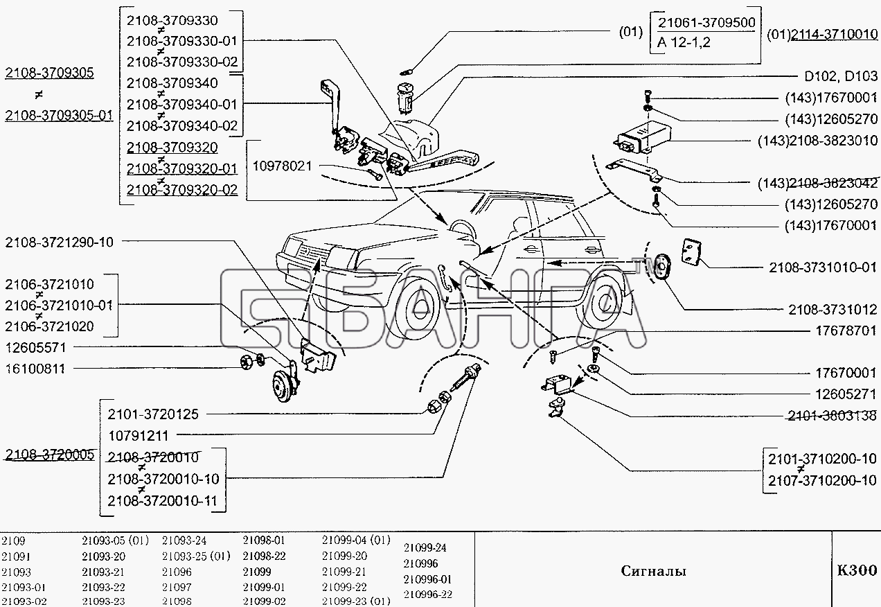 ВАЗ ВАЗ-2109 Сигналы-181