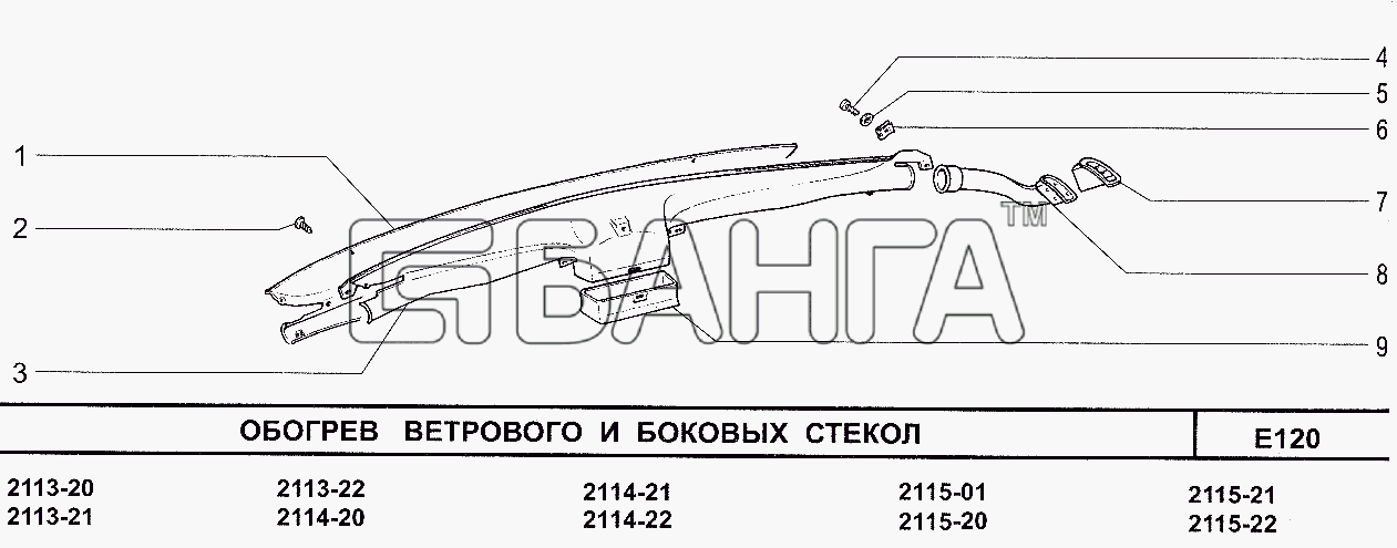 Боковые стекла ваз 2113