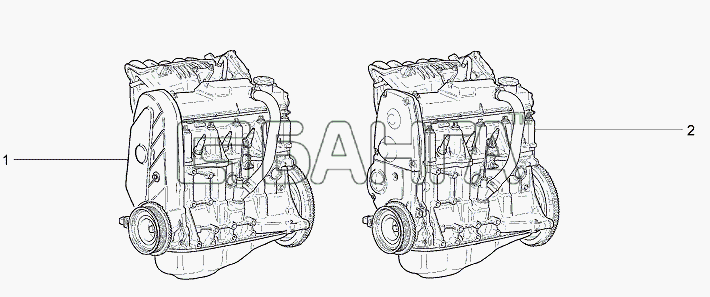 ВАЗ Lada Granta-2190 Схема Двигатель-67 banga.ua
