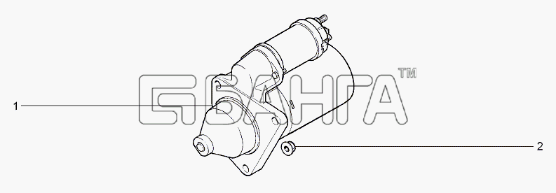 ВАЗ Lada Granta-2190 Схема Стартер-158 banga.ua