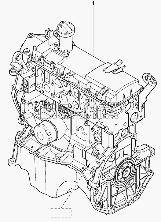 ВАЗ Лада Ларгус 4601 Схема Двигатель в сборе (8 КЛ)-170 banga.ua