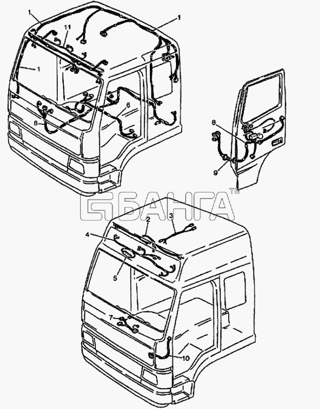 Volvo FH12 Схема Проводка в кабине-101 banga.ua