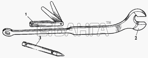 ВТЗ Д-144 Схема Инструмент шоферский-49 banga.ua