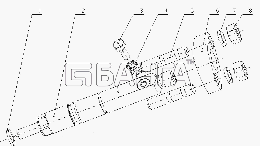 Yuchai YC4D120-20 (D1007) Схема D0800-1112000 Инжектор в сборе-23