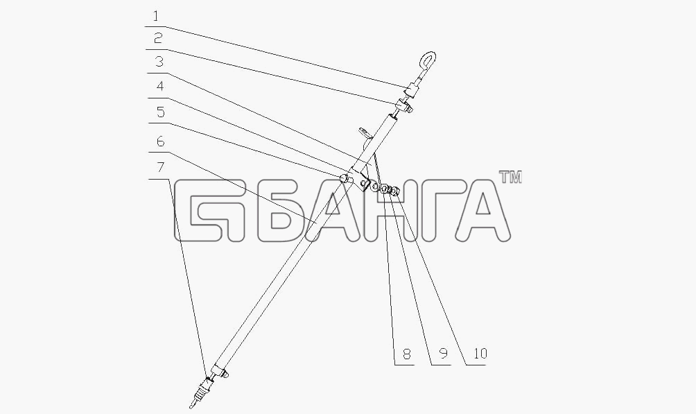 Yuchai YC4D130-30 (D2102) Схема D21F1-1028000 Масляный щуп в сборе-17