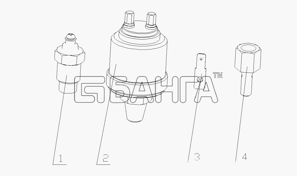 Yuchai YC4D130-30 (D2102) Схема D0809-3800000 Инструменты и датчики-41