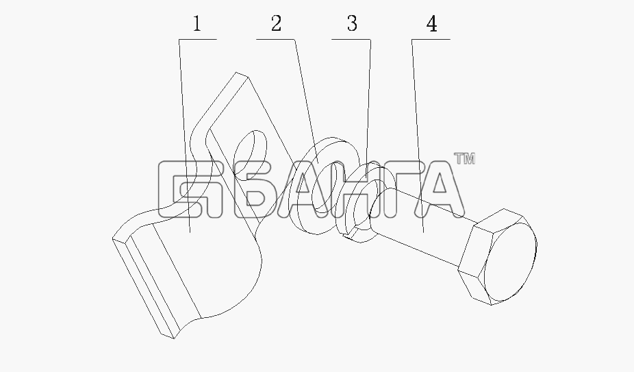 Yuchai YC4E160-20 (E04F1) Схема E1202-1115000 Система разблокировки