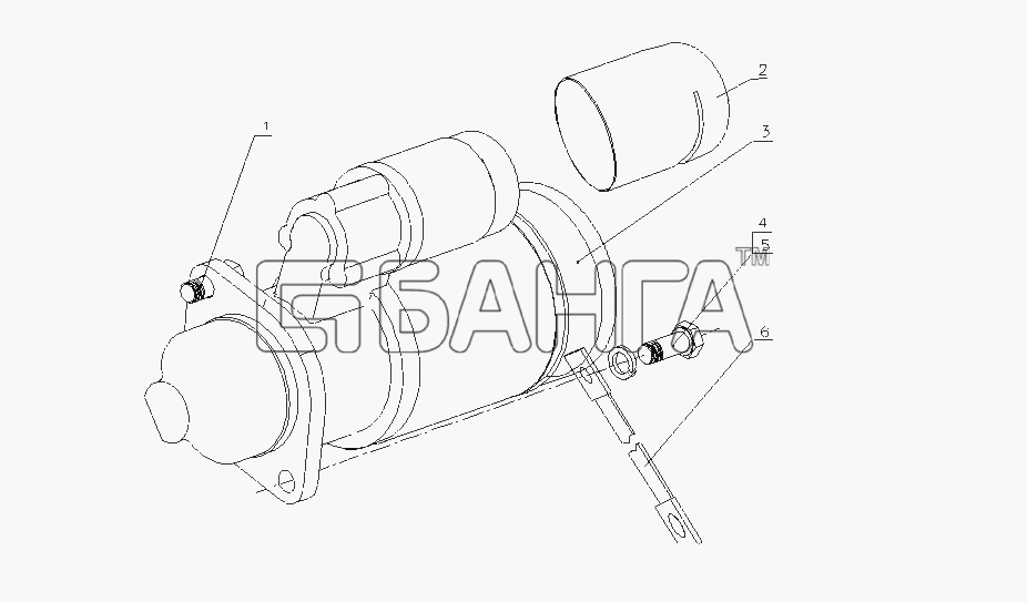 Yuchai YC4F115-20 (F30D8) Схема F31D1-3708000 04 Стартер в сборе-41