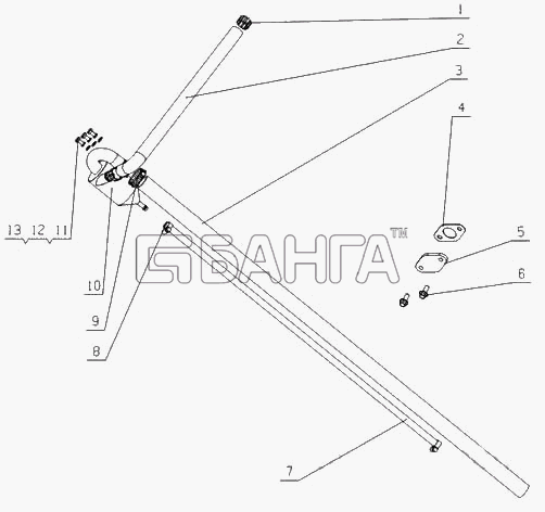 Yuchai YC4G180-30 (G2H0B) Схема G2000-1014000 Сапун в сборе-19